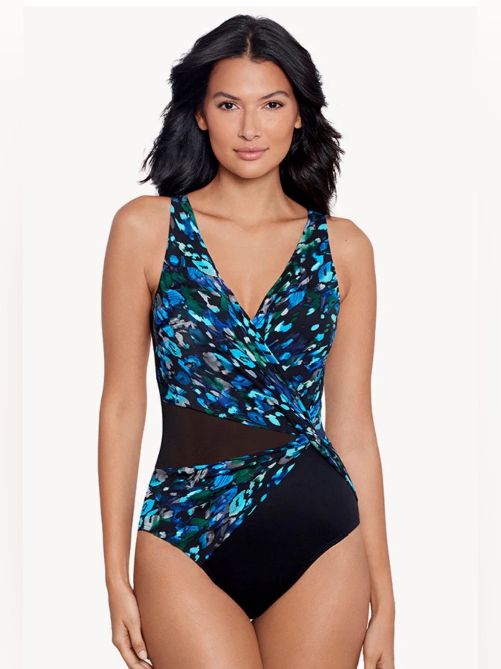 NWT Miraclesuit Women Sophisticat Circe One Piece Swimsuit Tummy Control Size 6